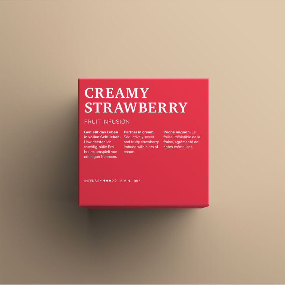 Creamy Strawberry Teevepackung Rückseite