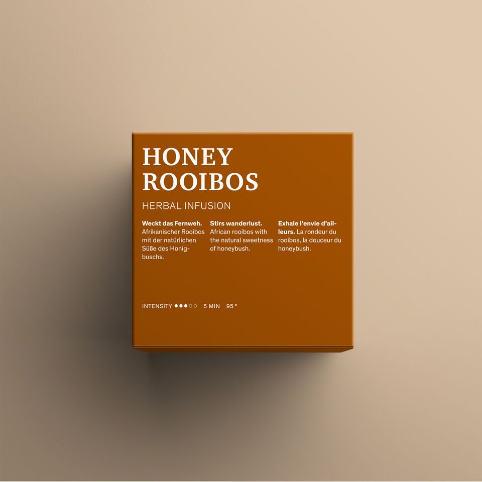 Honey Rooibos Teeverpackung Rückseite