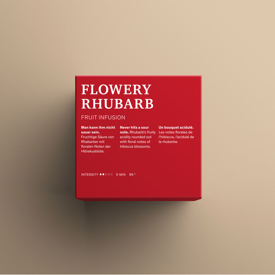 Flowery Rhubarb Teeverpackung Rückseite