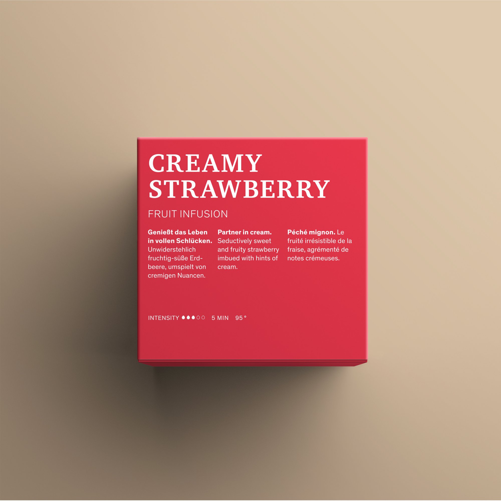 Creamy Strawberry Teevepackung Rückseite
