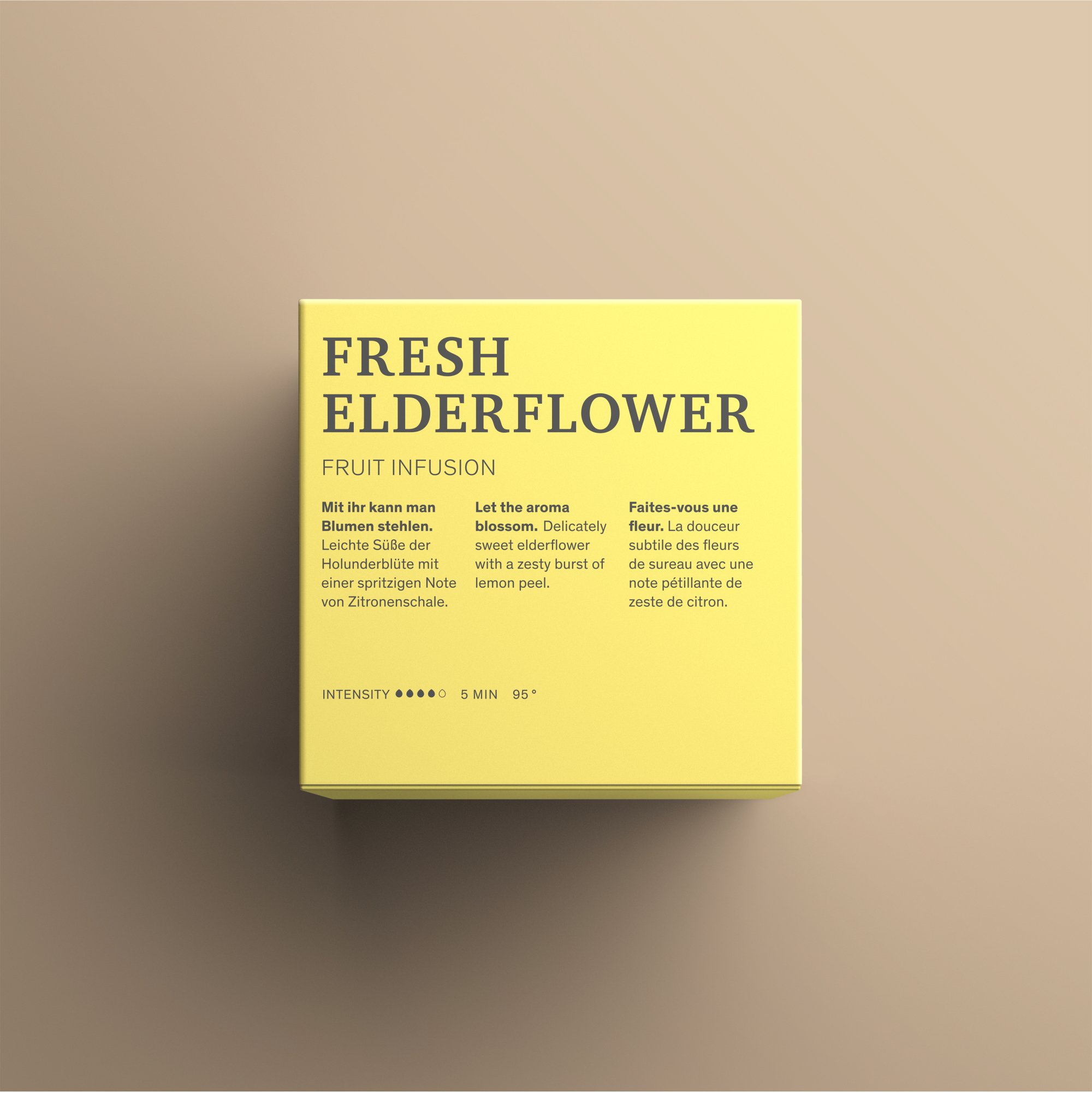 Fresh Elderflower Teeverpackung Rückseite